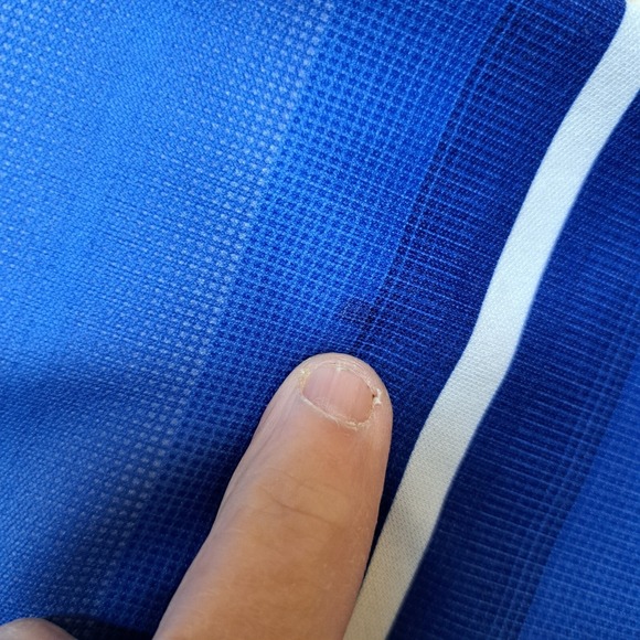 Ben Hogan Mens Size Large Blue Multi Stripe Short Sleeve Golf Polo Shirt - Picture 6 of 7